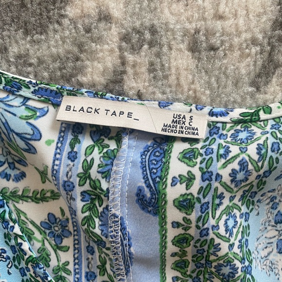 Black tape Mini dress/tunic top - Picture 2 of 2